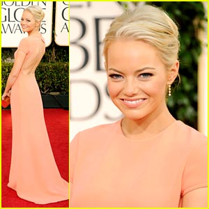 Emma Stone: Pretty in Peach at the Golden Globes
