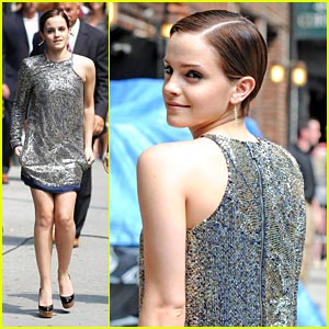 emma watson silver dress