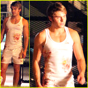 Zac Efron Bloody Boxers on Paperboy Set Zac Efron Just