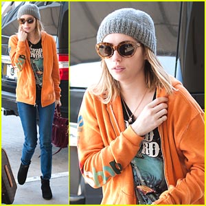 Emma Roberts: Lynyrd Skynyrd at LAX | Emma Roberts | Just Jared Jr.