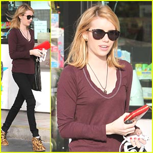 Emma Roberts Loves A Little Leopard | Emma Roberts | Just Jared Jr.