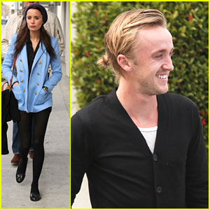 Tom Felton & Jade Olivia: Beverly Hills Lunch | Jade Olivia, Tom Felton |  Just Jared Jr.
