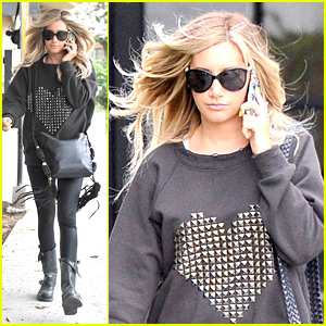 Ashley Tisdale: Studded Heart Sweater