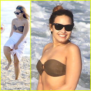 Demi Lovato Goes Two Pieces in Brazil