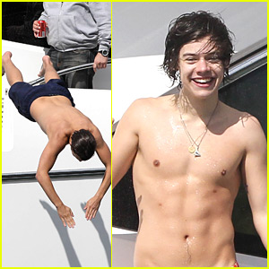 One Direction Dive Into Sydney Harbor! | Harry Styles, Liam Payne ...