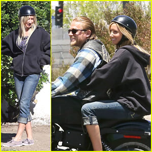 Ashley Tisdale: Motorcycle Ride on 'Sons of Anarchy'