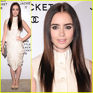 Lily Collins: Chanel 'Little Black Jacket' Event!