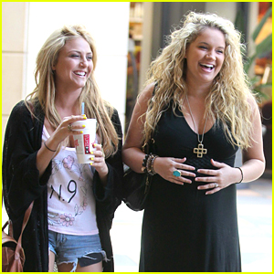 Tiffany Thornton: Cheesecake Factory with Cassie Scerbo