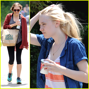 Elizabeth Olsen Dakota Fanning Back To Work On Very Good Girls Dakota Fanning Elizabeth Olsen Just Jared Jr