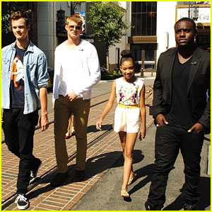 Amandla Stenberg: At The Grove with Alexander, Jack and Dayo!