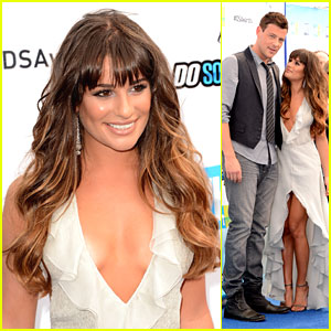 Lea Michele Cory Monteith Do Something Award Winners 2012 Do Something Awards Cory Monteith Harry Shum Jr Lea Michele Just Jared Jr