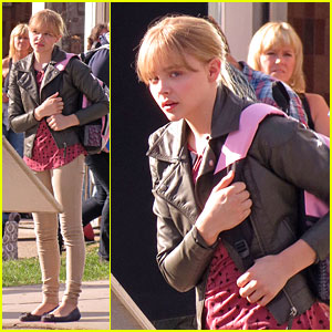 Chloe Moretz Kick Ass 2 Set Chloe Moretz Just Jared Jr