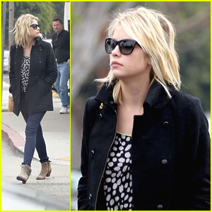 Ashley Benson Bundles Up For Breakfast | Ashley Benson | Just Jared Jr.