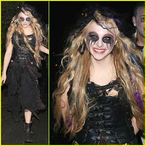 Chloe Moretz: Witch for Halloween in London!