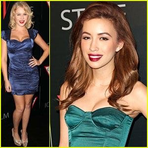Renee Olstead & Christian Serratos: '30 Years Of Fashion and Film' Red Carpet