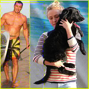 Hayden Panettiere: Beach Day with Wladimir Klitschko! | Hayden