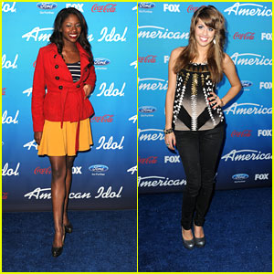 Angie Miller & Amber Holcomb: 'American Idol' Top 10 Finalists Party