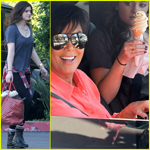 Kylie Jenner: Ice Cream Stop with Mom Kris!: Photo 544347