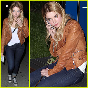 Ashley Benson: Boa Dinner Babe | Ashley Benson | Just Jared Jr.