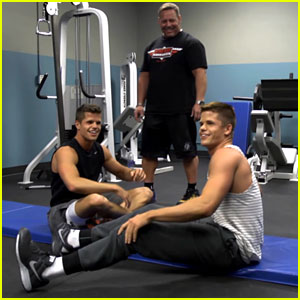 Charlie & Max Carver: 'Teen Wolf' Workout - Watch Now!