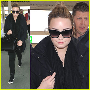 Demi Lovato Departs Heathrow Airport in London | Demi Lovato | Just