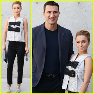 Hayden Panettiere: Armani Fashion Show with Wladimir Klitschko