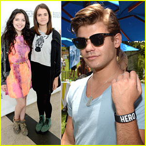 Maia Mitchell & Grace Phipps: EGPAF A Time For Heroes 2013, Garrett  Clayton, Grace Phipps, Maia Mitchell