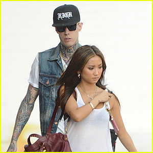 Brenda Song & Trace Cyrus: Urban Outfitters Stop