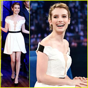 Emma Roberts: 'Late Night with Jimmy Fallon' - Watch Now!