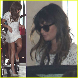 Lea Michele Rare Hotel Spotting After Cory Monteith�s Death 