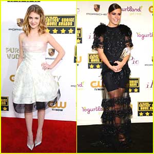 Sophie N�lisse & Adele Exarcholpoulos - Critics Choice Movie Awards 2014