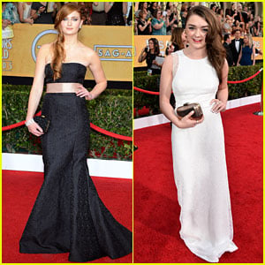 Sophie Turner & Maisie Williams Step Up Their Style Game for SAG Awards 2017:  Photo 3849511, 2017 SAG Awards, Maisie Williams, SAG Awards, Sophie Turner  Photos