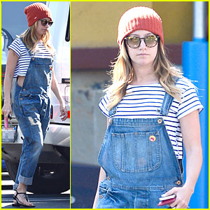 Ashley Tisdale Flashes Some Skin with Trendy Overalls! | Ashley Tisdale ...