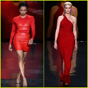 Kat Graham & Ireland Baldwin: Red Dress Fashion Show 2014