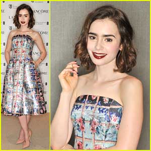 Lily Collins: Pre-BAFTA Party with Lancome! | Lily Collins | Just Jared Jr.