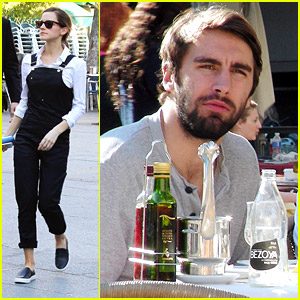 Emma Watson Enjoys Madrid Lunch with Matthew Janney