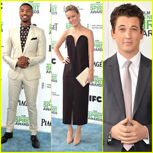 Michael B. Jordan & Miles Teller: Film Independent Spirit Awards 2014 with Brie Larson