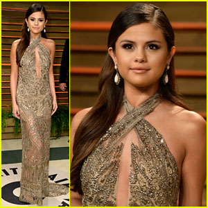 Selena Gomez Hangs with Vanessa Hudgens at Vanity Fair Oscars Party 2014