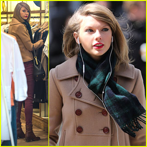 Taylor Swift: Windy Window Shopping in NYC