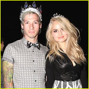 Debby Ryan Wears Crown For 21st Birthday Party