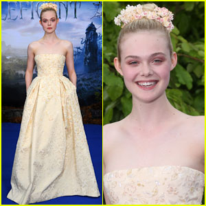 Elle Fanning Steps Out with Brangelina at ‘Maleficent’ Private