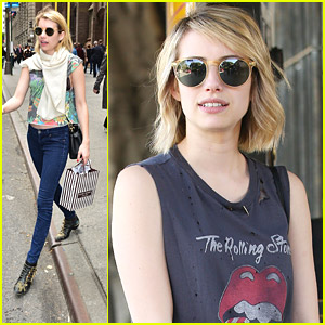 Emma Roberts Goes Wednesday Addams Chic at Vince Camuto Pop-Up in