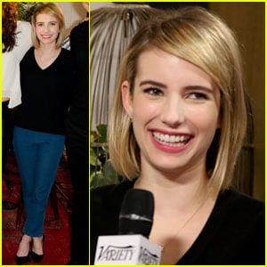 Emma Roberts Joins Other Television Talents at the Variety Studio ...