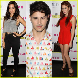 Torrey DeVitto & Renee Olstead Hit Up the 'Nylon' Music Issue Party
