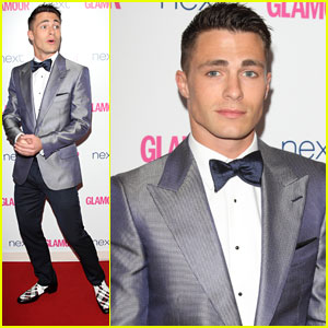 Colton Haynes Shines in a Suit at Glamour Women of the Year Awards 2014