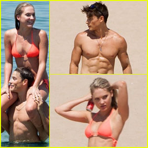 Andrew Gray & Ciara Hanna Get Silly at the Beach Together!