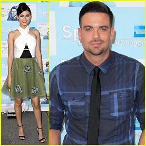 Victoria Justice Gets Dressy for 'Spent: Looking for Change' Premiere with Mark Salling