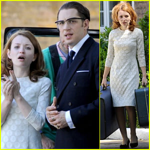 Emily Browning & Tom Hardy Pack Up During 'Legend' Filming