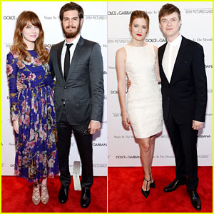 Emma Stone & Andrew Garfield Reunite with Dane DeHaan at ‘Magic ...