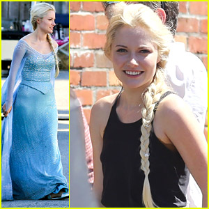 First Look at Georgina Haig as Queen Elsa on 'Once Upon A Time' Set!